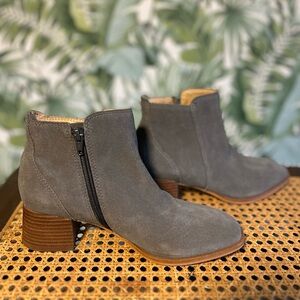 Gray Suede Lucky Boots